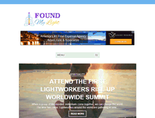 Tablet Screenshot of found-my-light.com